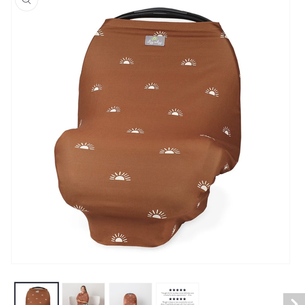 ❤️Itzy ritzy Mom Boss 4 In 1 Multi Use Cover Terracotta Sun Brand new in box